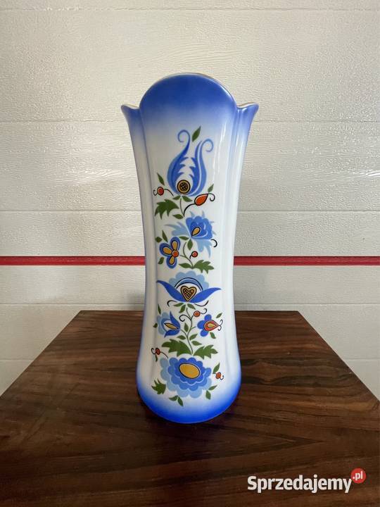 Wazon Lubiana z ornamentem kaszubskim wielokolorowy Wyposażenie wnętrz Wrocław