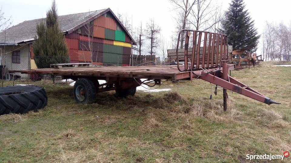 Przeczepa laweta bale kostki sianasłomy Malawa