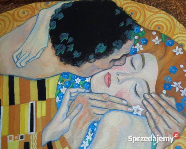 Obraz olejny Pocałunek Klimt 5040 Katowice sprzedam