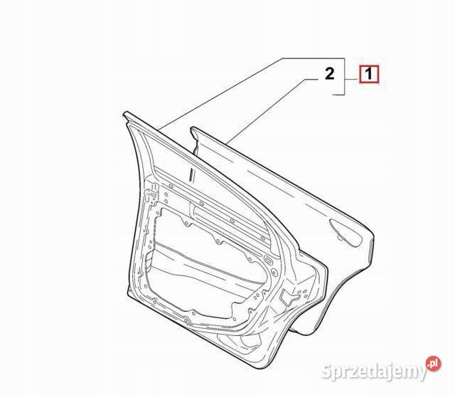 DRZWI LEWY TYŁ ALFA ROMEO 159 0811 ORYGINAŁ OEM sprzedam
