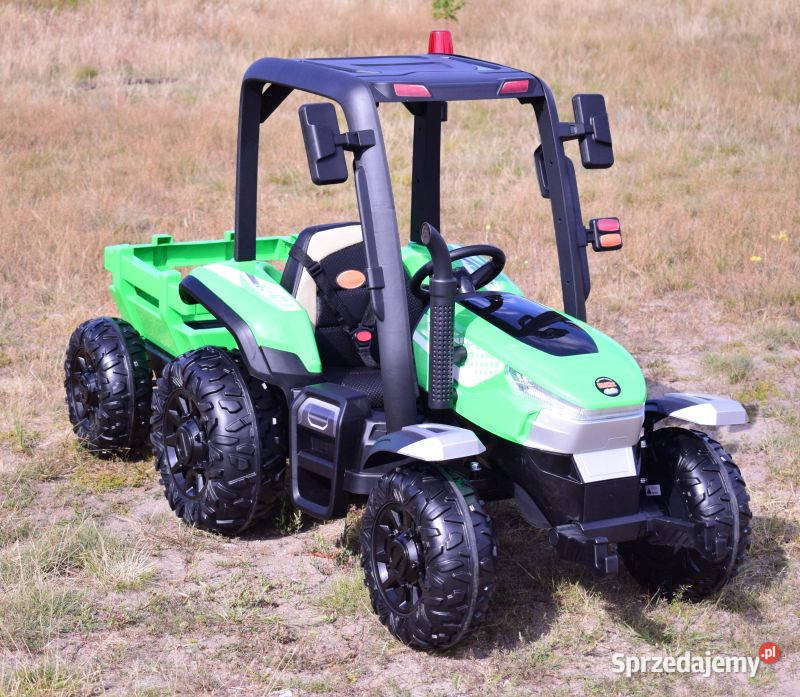 Autko na akumulator OLBRZYMI TRAKTOR Z PRZYCZEPĄ Myszków