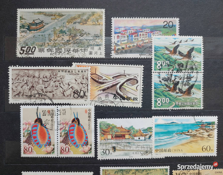 Chiny Ludowe znaczki zestaw1 mazowieckie Warszawa