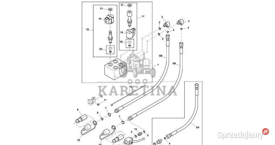 John Deere 960 Zawór elektromagnetyczny DC217717 Jastrzębniki