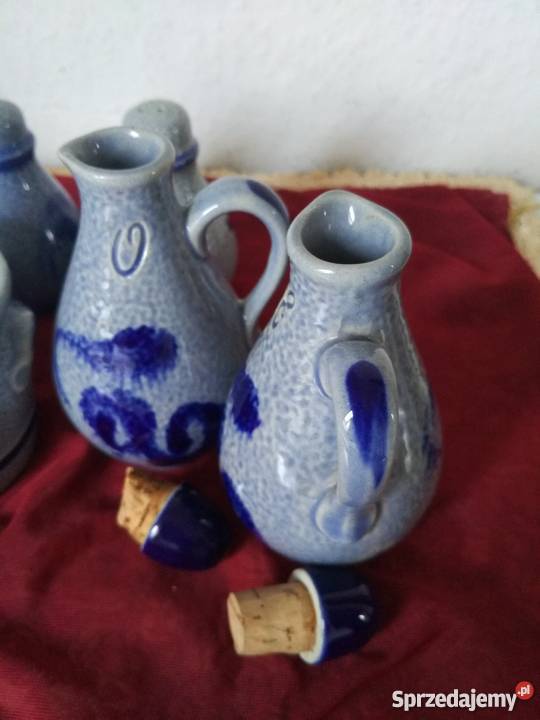komplet do przypraw koszyczek Porcelana i szkło