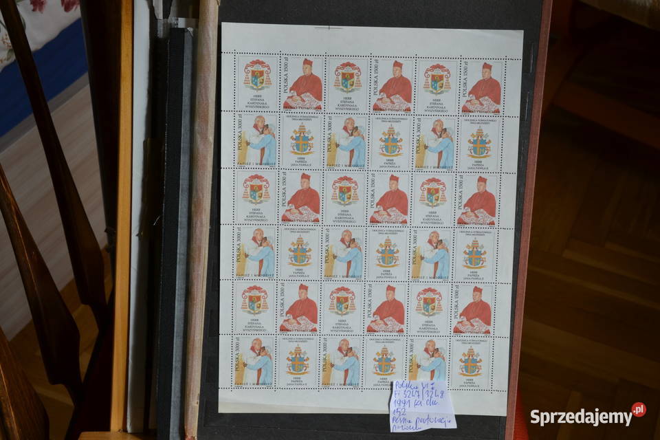 Znaczki Papież Jan Paweł II Polska VI Fi Filatelistyka dolnośląskie Sobótka