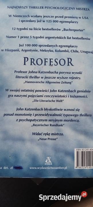 Profesor John Katzenbach Pozostałe zachodniopomorskie Szczecin