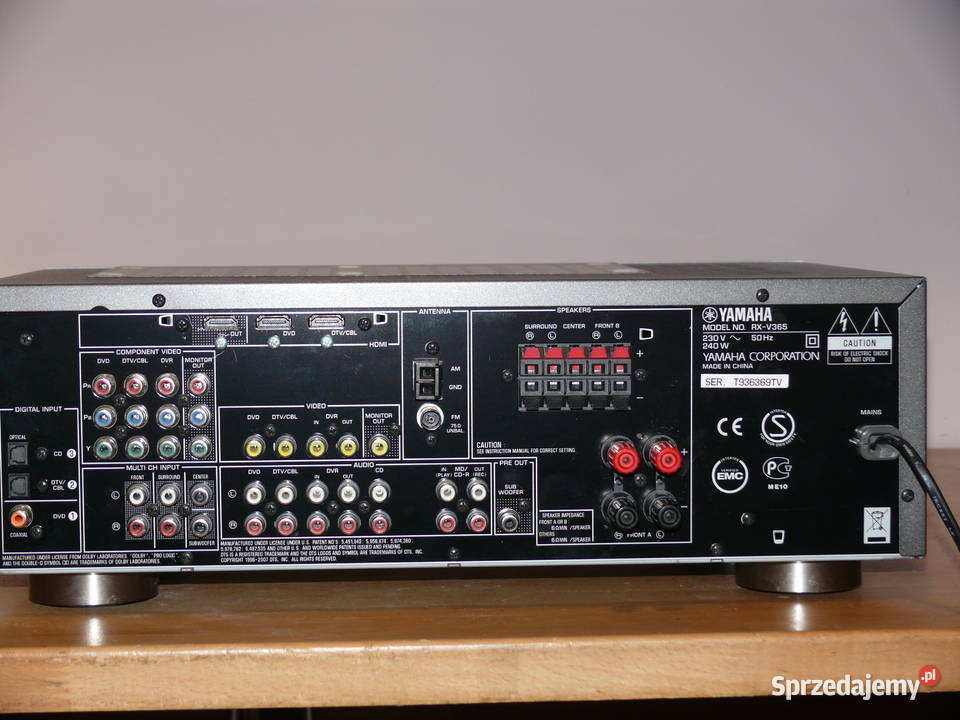 Yamaha Amplituner Kino RXV365 Gdańsk