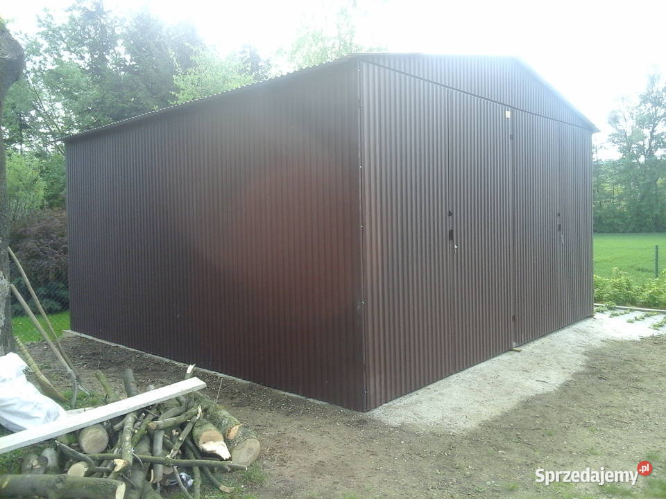 A72 Garaż blaszany BRĄZOWY Magazyn Wiata Hala 42m2 Kazimierza Wielka