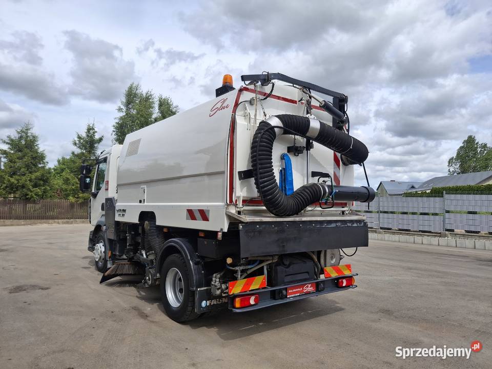 Renault D16 Midlum Zamiatarka FAUN Karcher centralny zamek Sierakowice