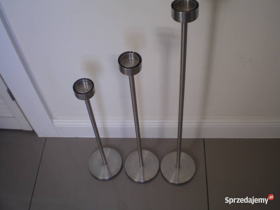 świeczniki podłogowe chrom Pozostałe Rozprza