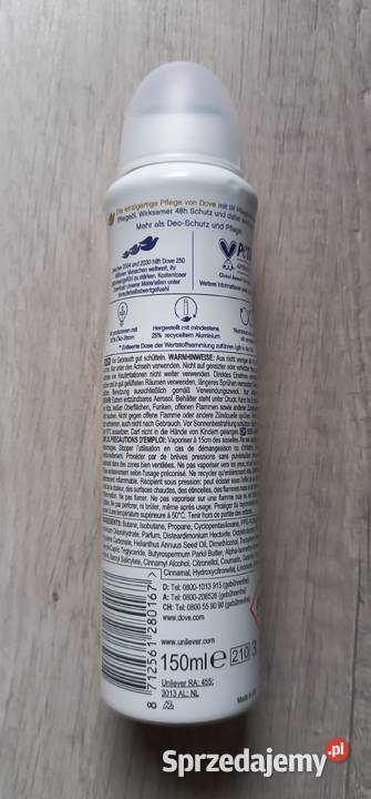 Dove Invisible Dry dezodorant w sprayu kremowy