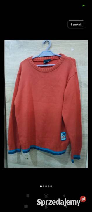 Ciepły sweter HEROD czerwony chłopca Biłgoraj