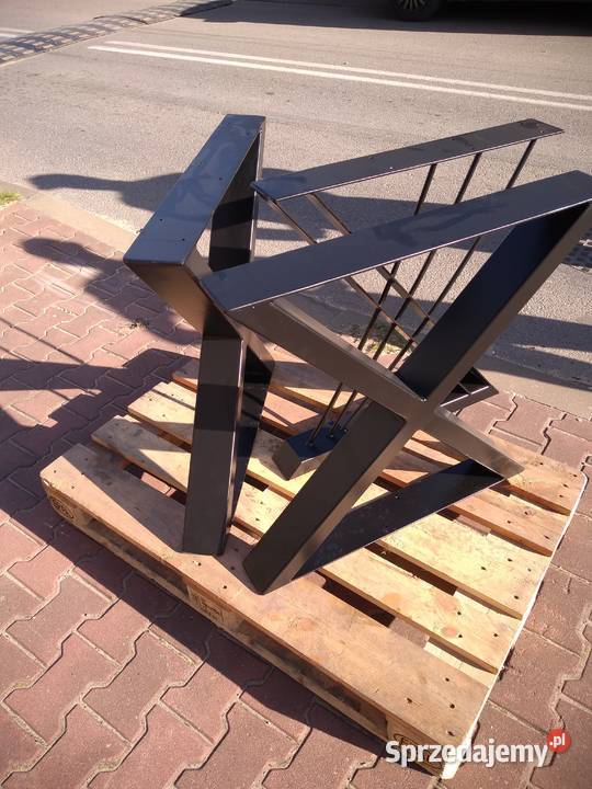 nogi stalowe do stołu loft industrial czarny Łódź