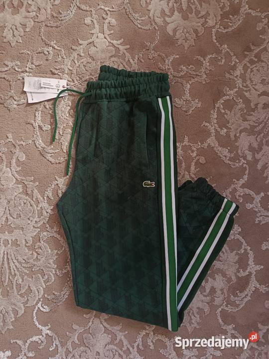 Spodnie dresowe męskie Lacoste Monogram ciepłe Rozmiar L Białystok