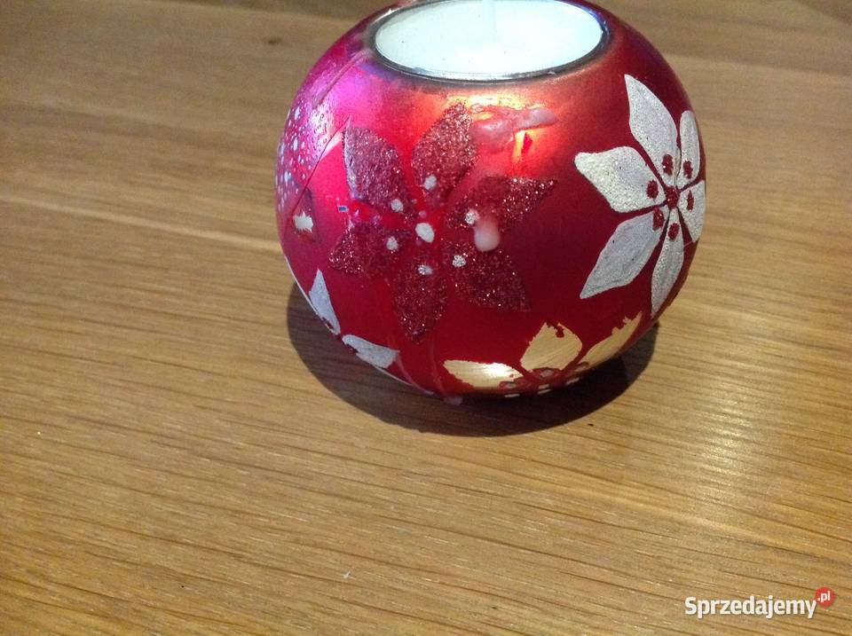 Bombka Szklana Świecznik Boże Narodzenie lubuskie Nowa Sól