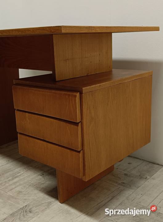biurko PRL vintage design Czechosłowacja lata Radomsko