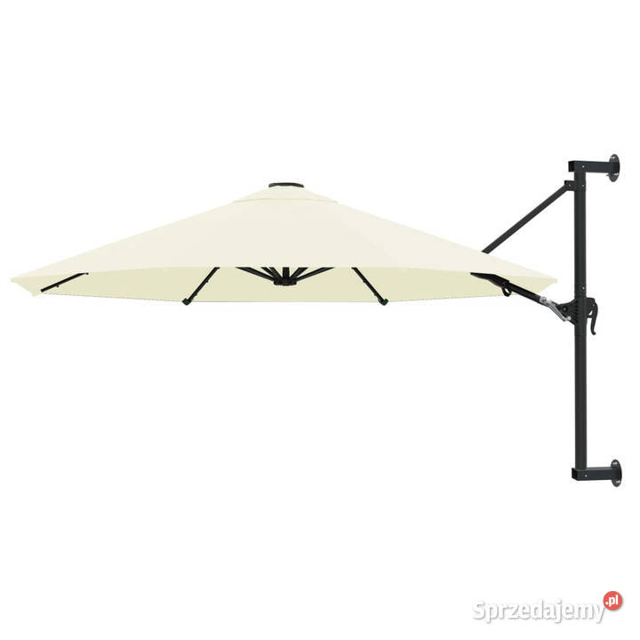 Parasol ścienny na metalowym słupku 300 piaskowy mazowieckie Warszawa