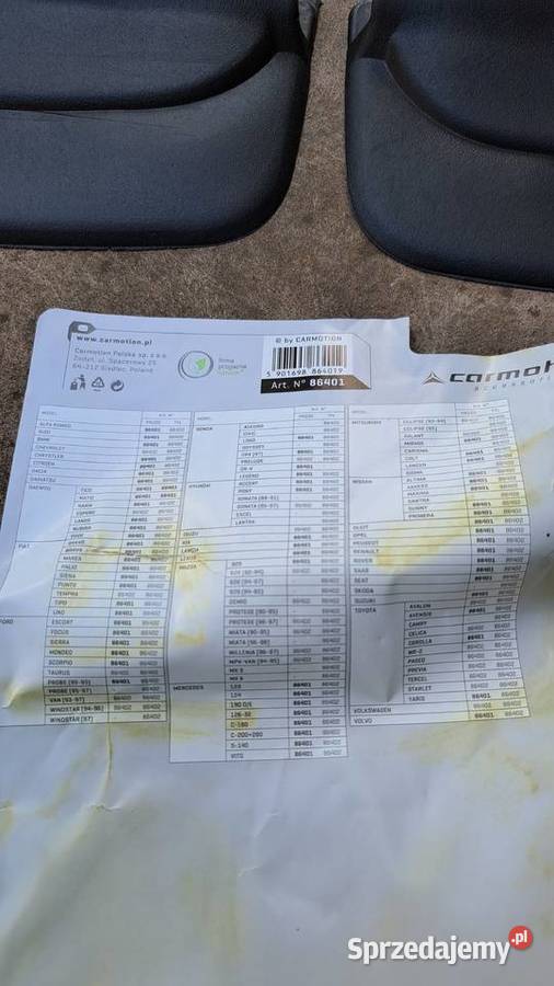 Chlapacze do samochodu uniwersalne miękie osobowe Leszno