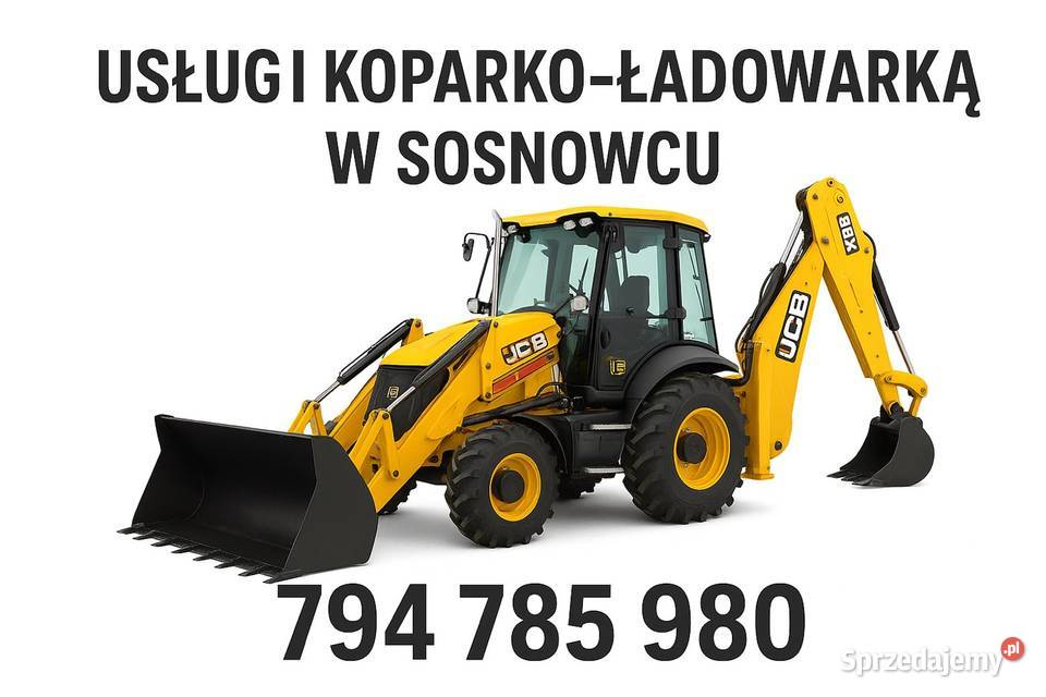 Usługi koparką w Sosnowcu wykopy wynajem koparki śląskie Sosnowiec