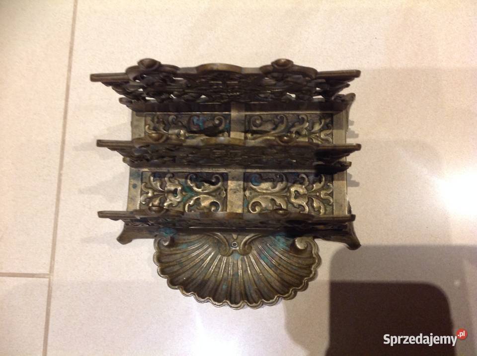 Stary Listownik Przybornik na Biurko Brąz Nowa Sól sprzedam