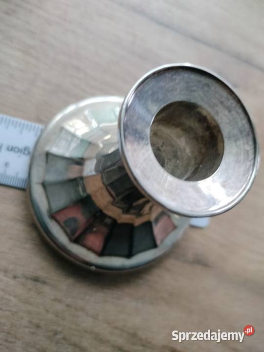 Świecznik posrebrzany Alpha silver plated Pozostałe Choszczno