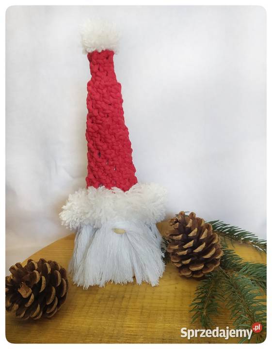 Makrama Mikołaj dekoracje wnętrz święta handmade Sędziszów Małopolski