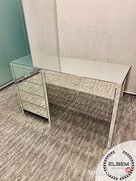 Lustrzane BIURKO w stylu Glamour Wrocław sprzedam