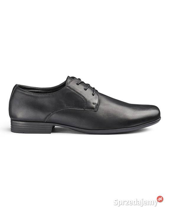 45 Półbuty męskie eleganckie 30 czarne Capsule skóra ekologiczna Gaszowice