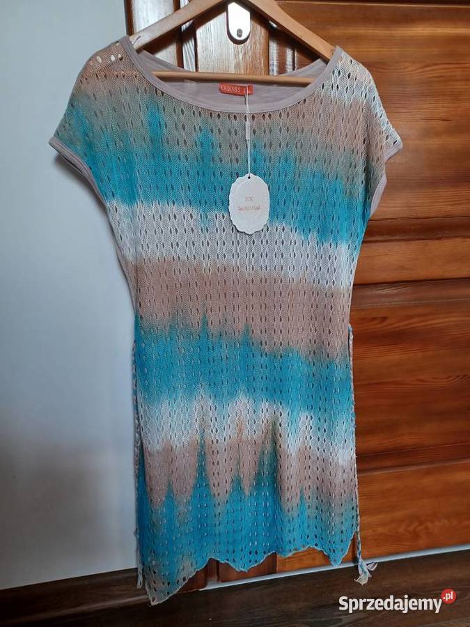 Tunika Exquisss ML nowa niebieska beżowa biała z Rzeszów