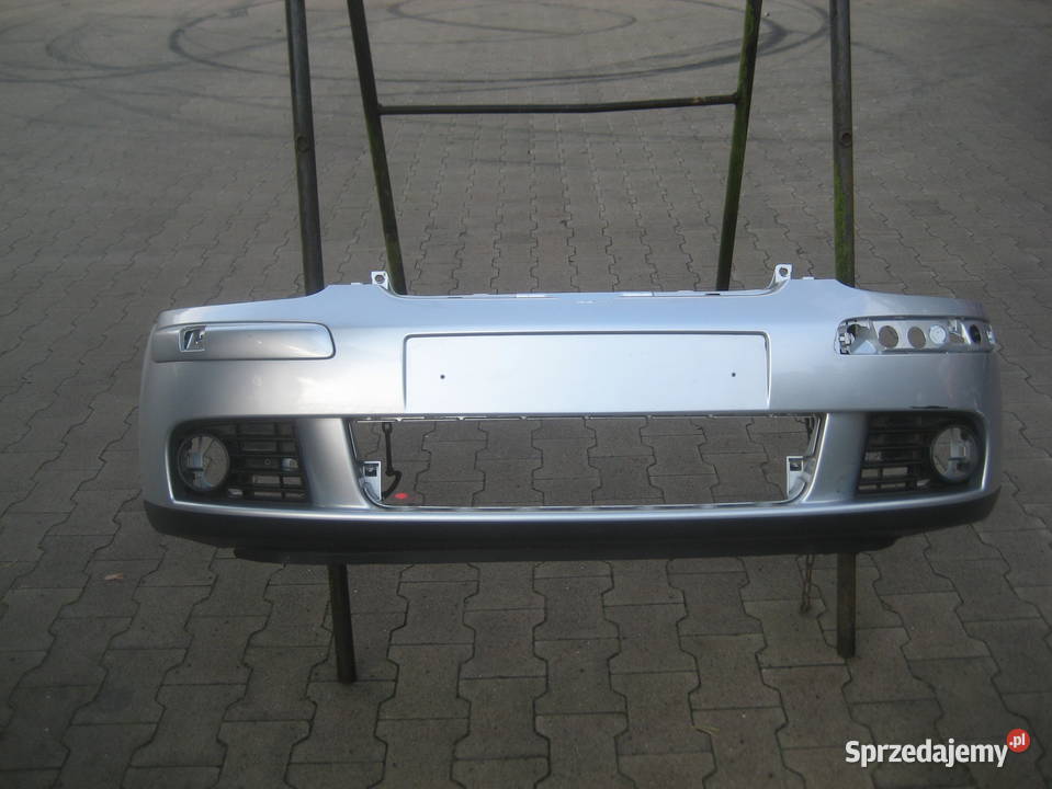 vw golf v 5 0309r zderzak przedni spoiler srebny Rakoniewice
