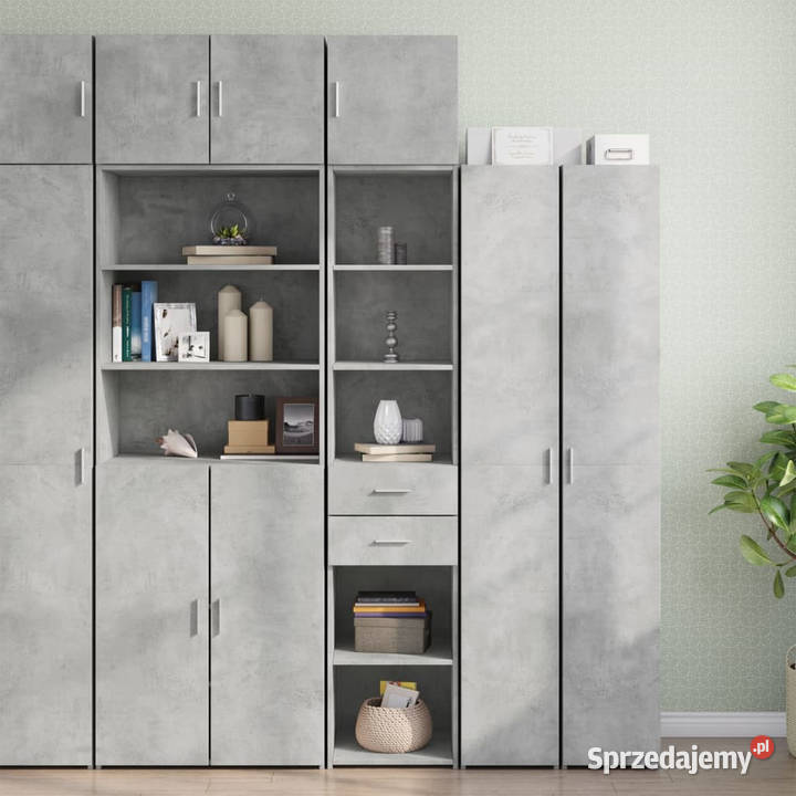 Wąska szafka szarość betonu 40x425x225 WM3281283 Warszawa