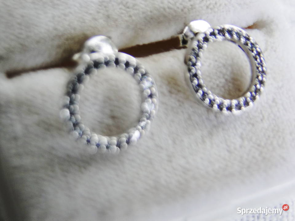 Piękne subtelne kolczyki srebro 925 Warszawa sprzedam