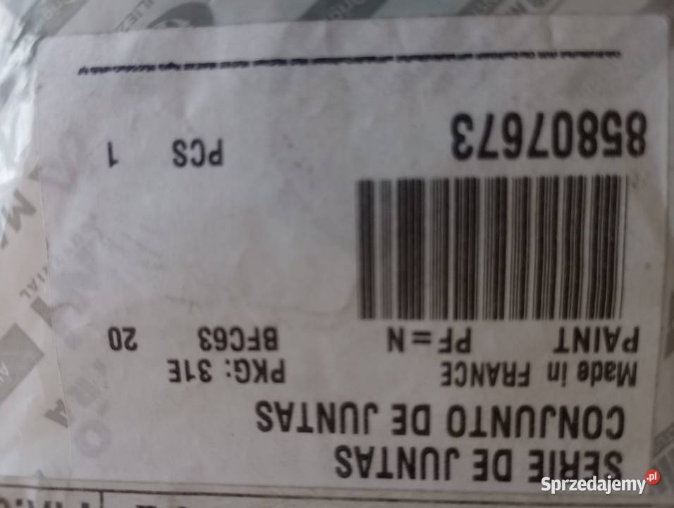 Zestaw uszczelek sekcji hydrauliki NH 85807673 Części zamienne łódzkie Łowicz