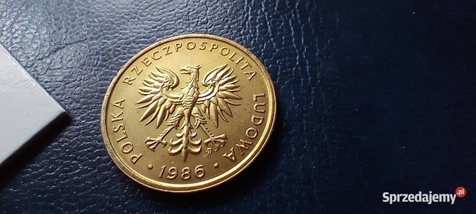 Stare monety 5 złotych 1986 PRL Polska cudo Lesko