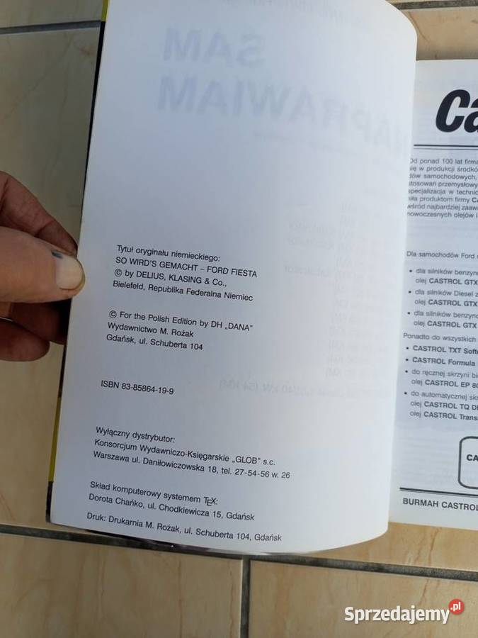 Książka napraw Ford Fiesta Zgierz sprzedam
