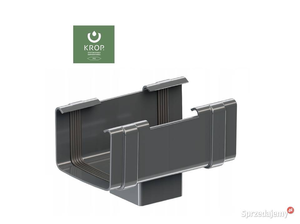Krop lej spustowy rynny kwadratowej 13590 GRAFIT Hajnówka