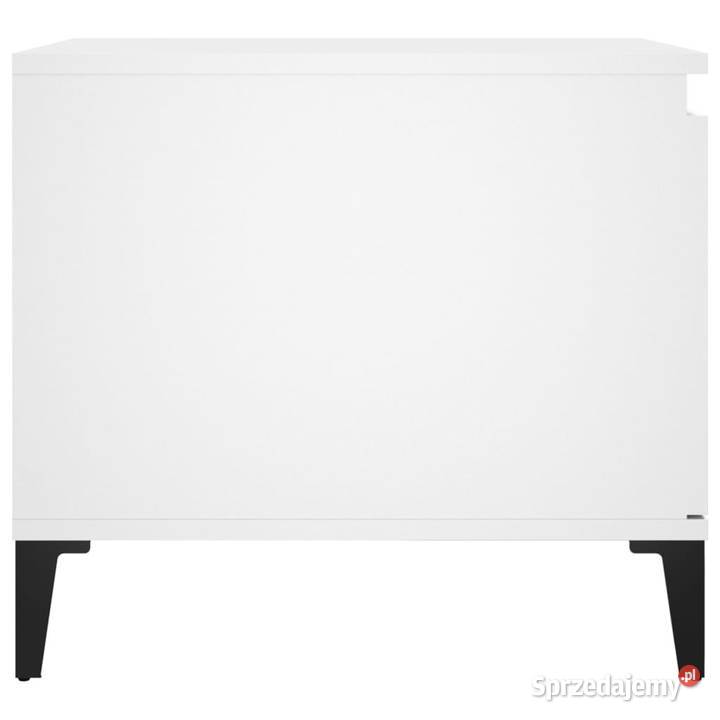 Stolik kawowy biały 100x50x45 materiał Warszawa