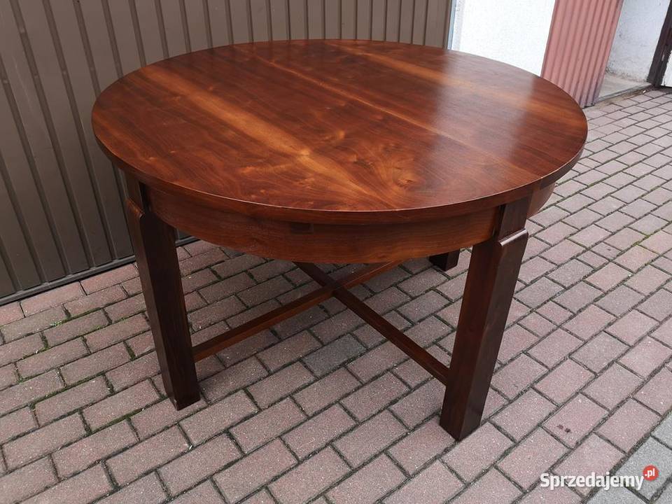 Stół ArtDeco Okrągły 120 Zgrabny Antyk Stary