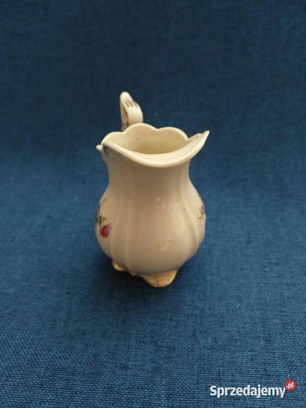 Porcelanowy garnitur do kawy dzbanek mlecznik Skwierzyna