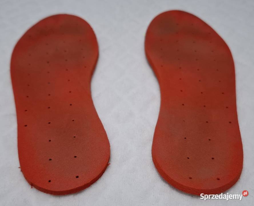 Wkładki do butów dziecięce 21 4mm czerwone Czeladź