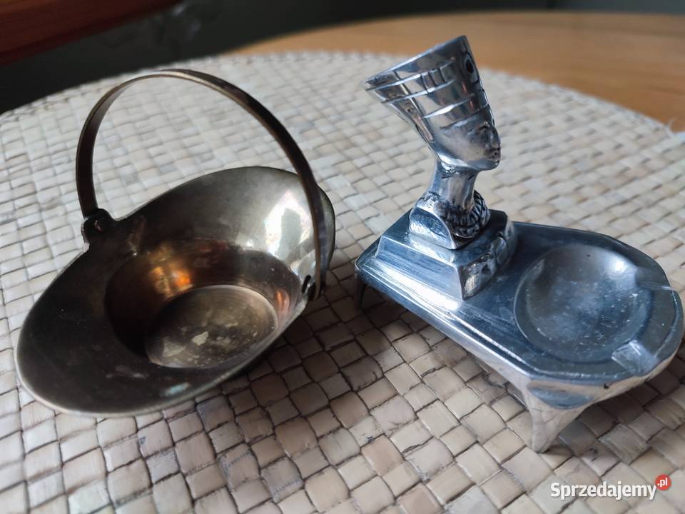 Koszyczek z mosiądzu i popielniczka neffrette Częstochowa