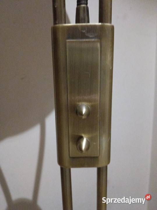 Mosiężna lampa stojąca Massive łódzkie Radomsko sprzedam