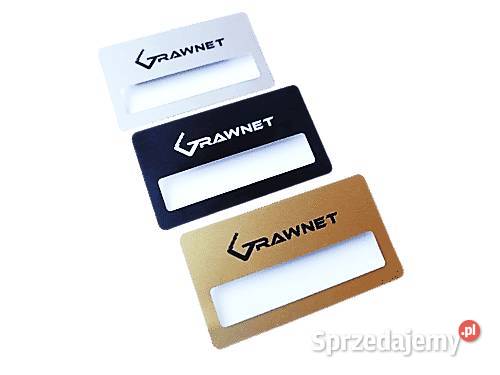 Identyfikator z okienkiem magnes 10 metalowy mazowieckie Chynów sprzedam