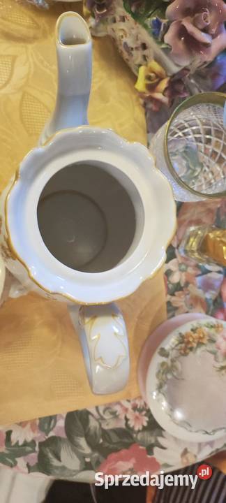 Duży dzbanek porcelana Reichenbach Niemcy złote Wrocław sprzedam