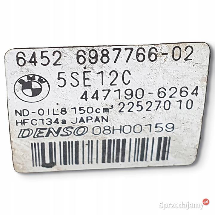 SPRĘŻARKA KLIMATYZACJI BMW E87 E90 E91 20 D Chełm