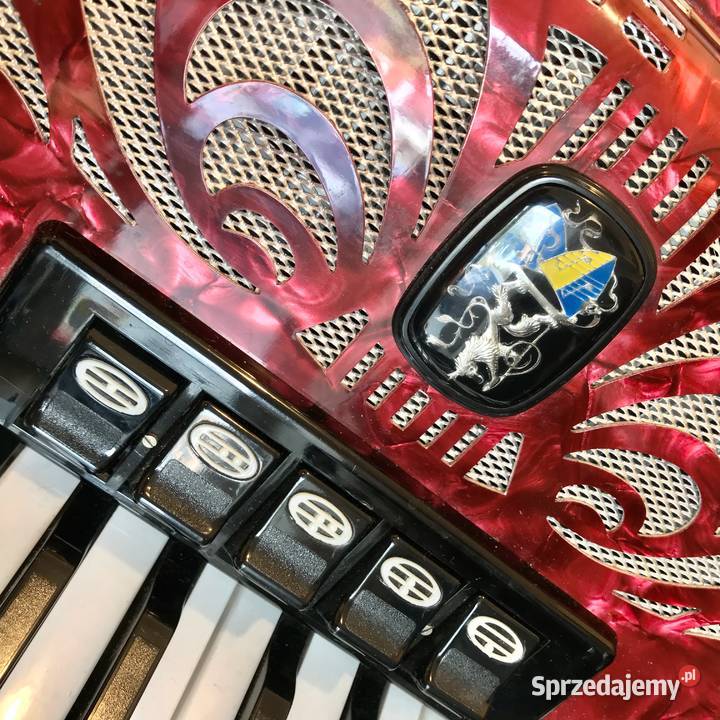 Weltmeister Caprice N akordeon czerwony perloid Instrumenty klawiszowe i MIDI mazowieckie Warszawa