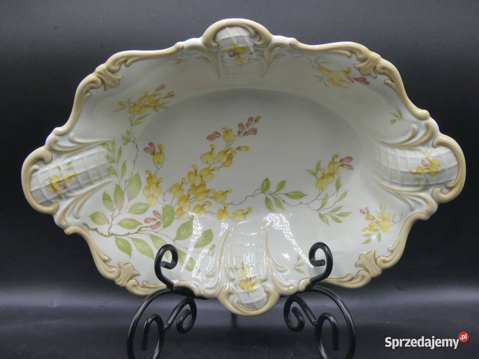 Okazała patera na nóżkach Żary Sorau 1925 39 wielkopolskie Poznań