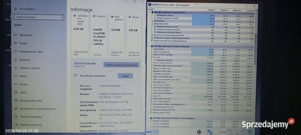 Laptop Dell Vostro i51035G1 Dell Inowrocław