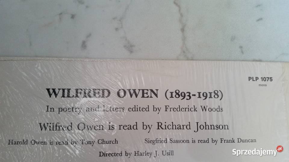 WILFRED OWEN 18931918 Edited by Frederick Woods płyta winylowa Puławy