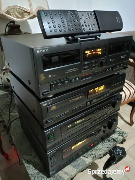 Wieża SONY segmentowa z pilotem Japan Vintage Drawski Młyn